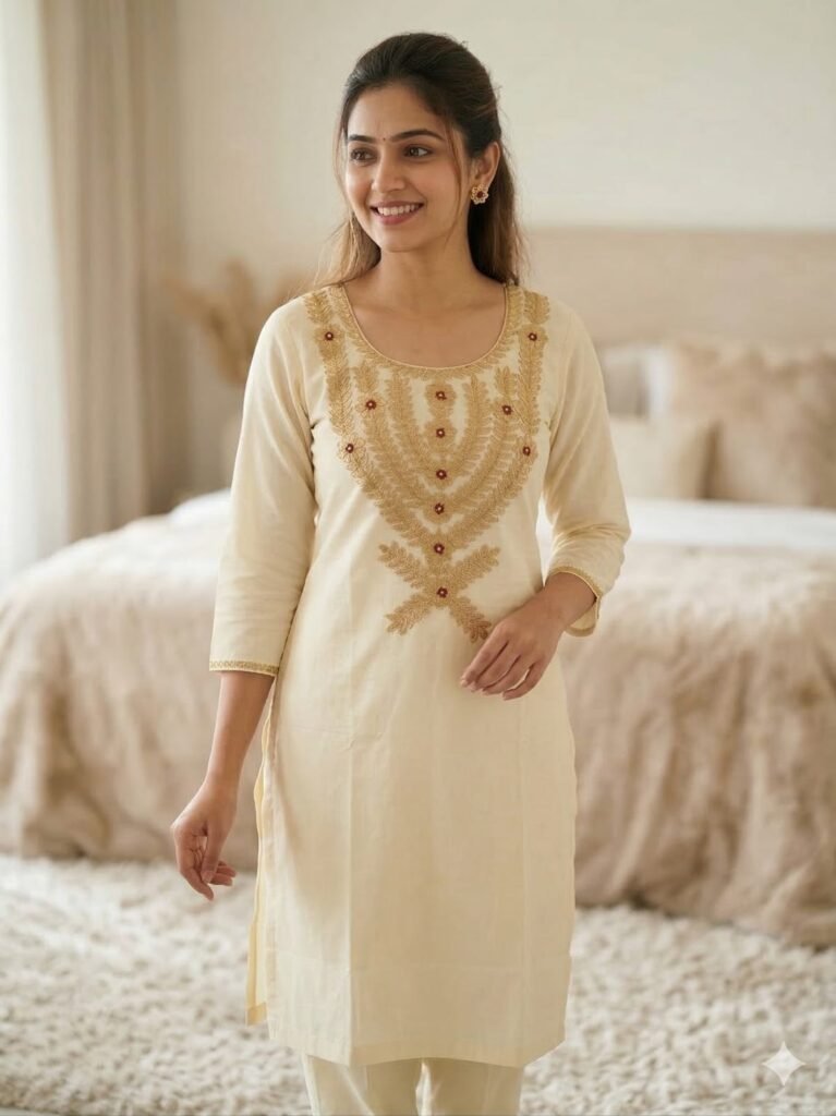 Cotton Kurta Pant Set